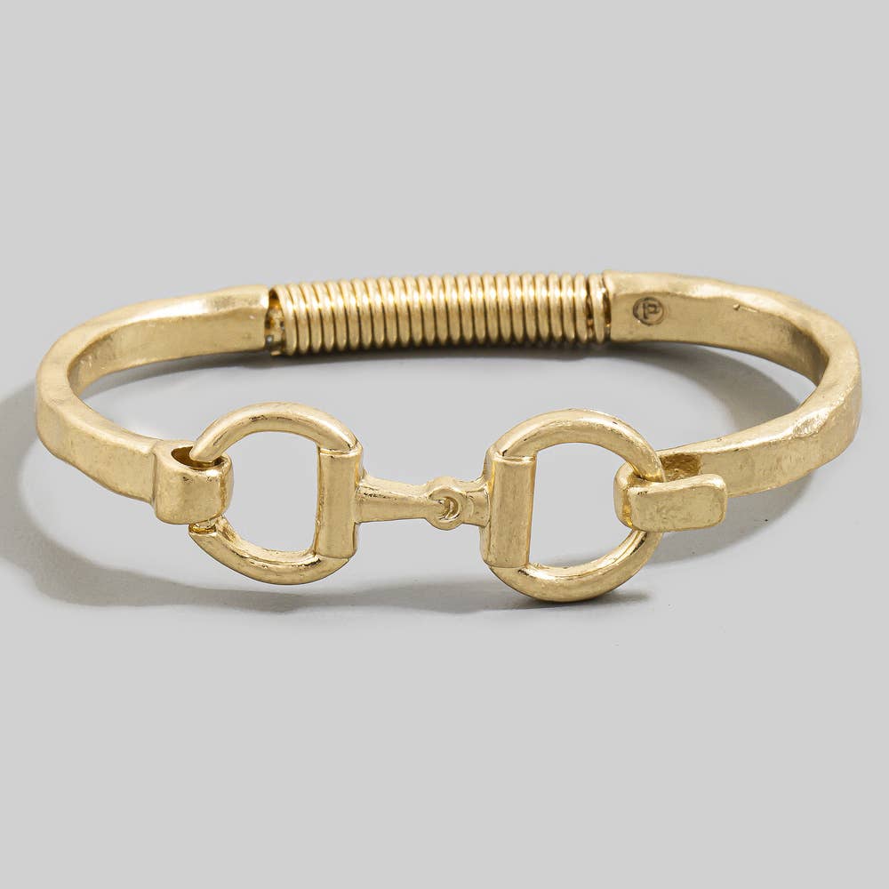 The Golden Snaffle Bit Bangle