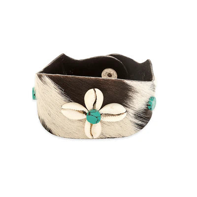 Bianca's Treasures Cow Hide Cuff by Myra