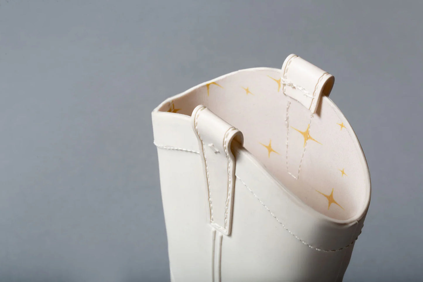 KIDS Coastal Cowkid All Weather Rubber Boots: Bone White