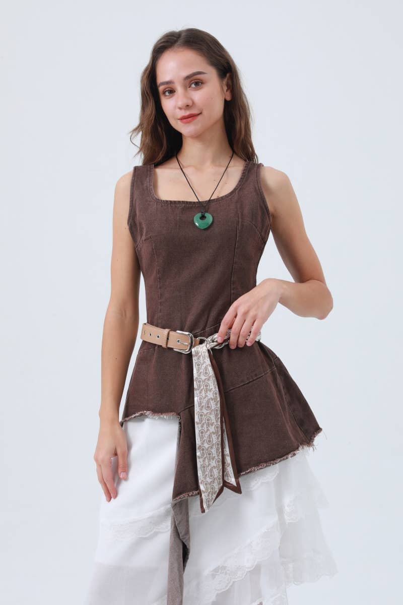 The Paisley Trail Vegan Leather Bandana Belt