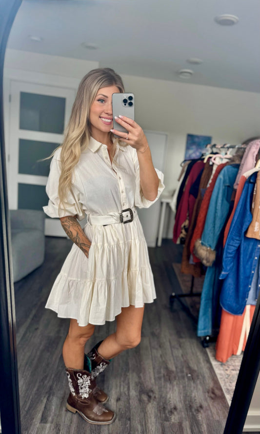 🤎 The Sunday Rodeo Mini Dress — Rock & Roll Denim