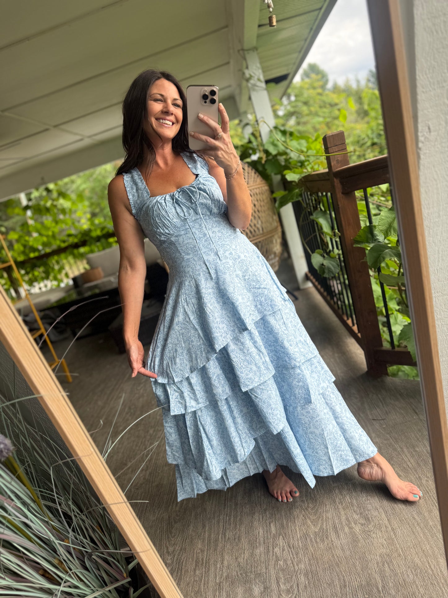 💙 The Bluebell Prairie Maxi Dress — Rock & Roll Denim