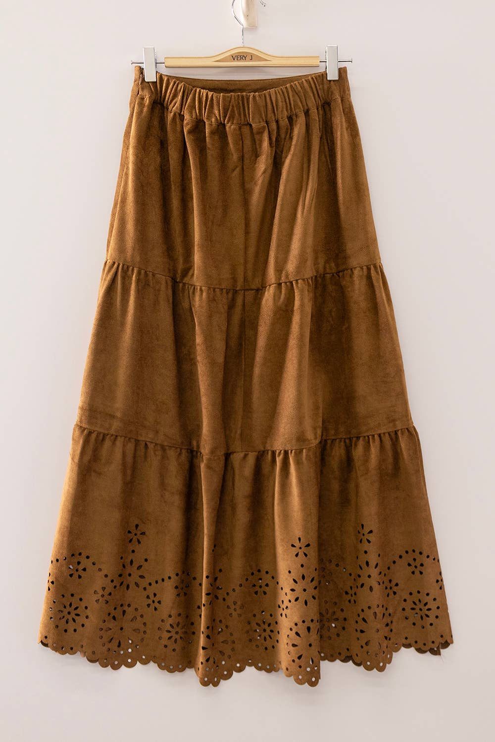 The Saddlewood Suede Skirt