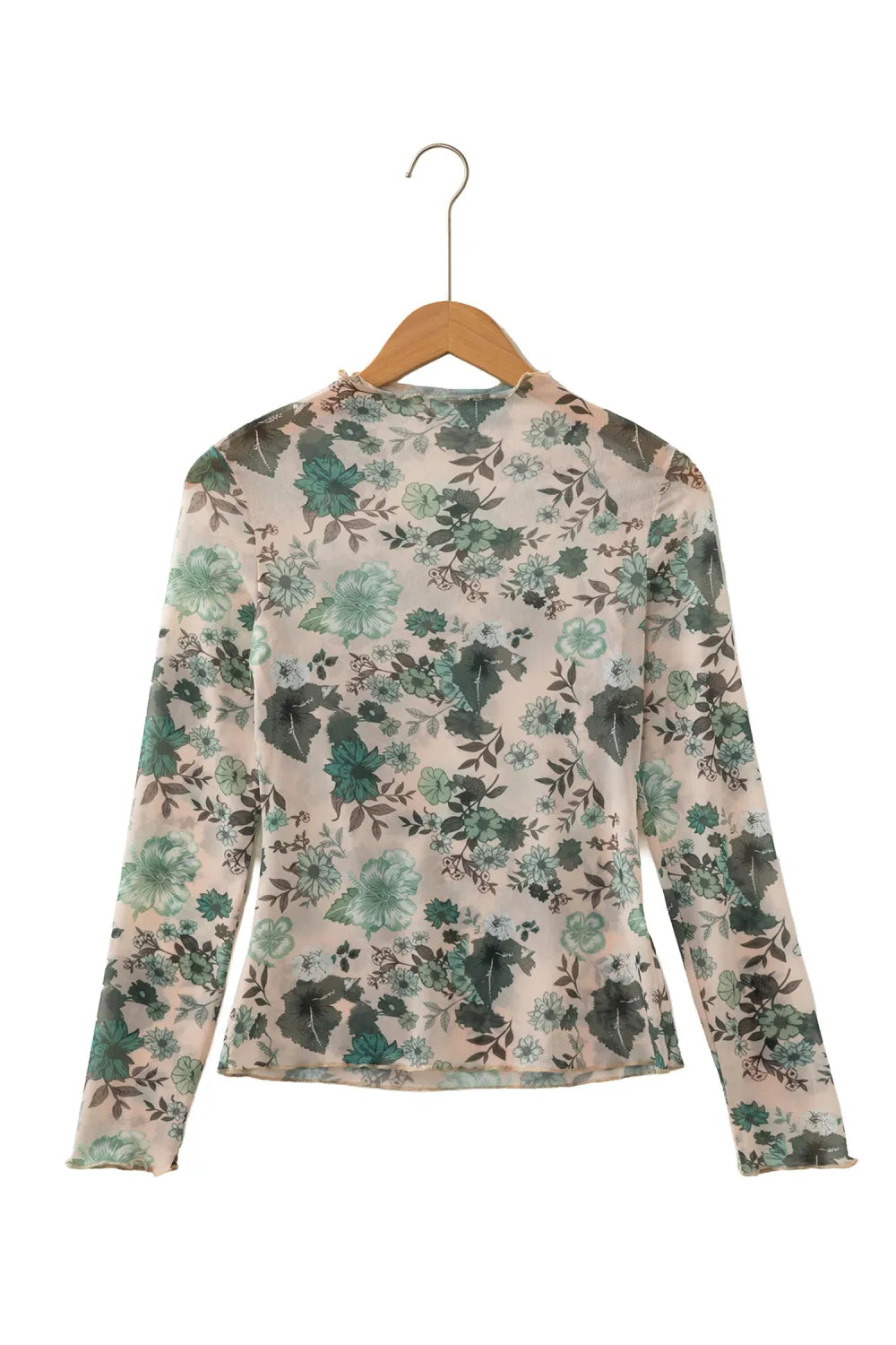 The Evergreen Bloom Mesh Top