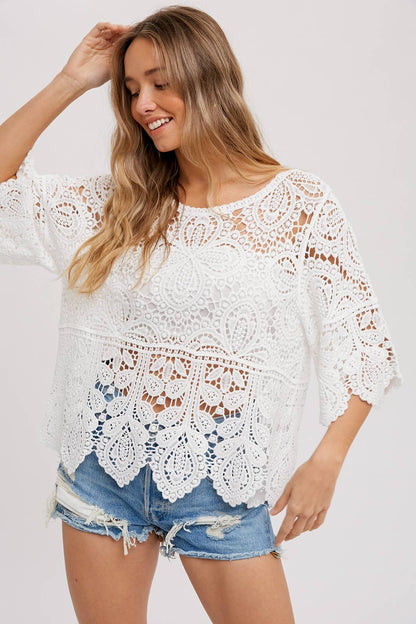 The Daisy Crochet Lace Top