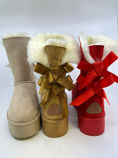 Winter Moon Boots with Bows
