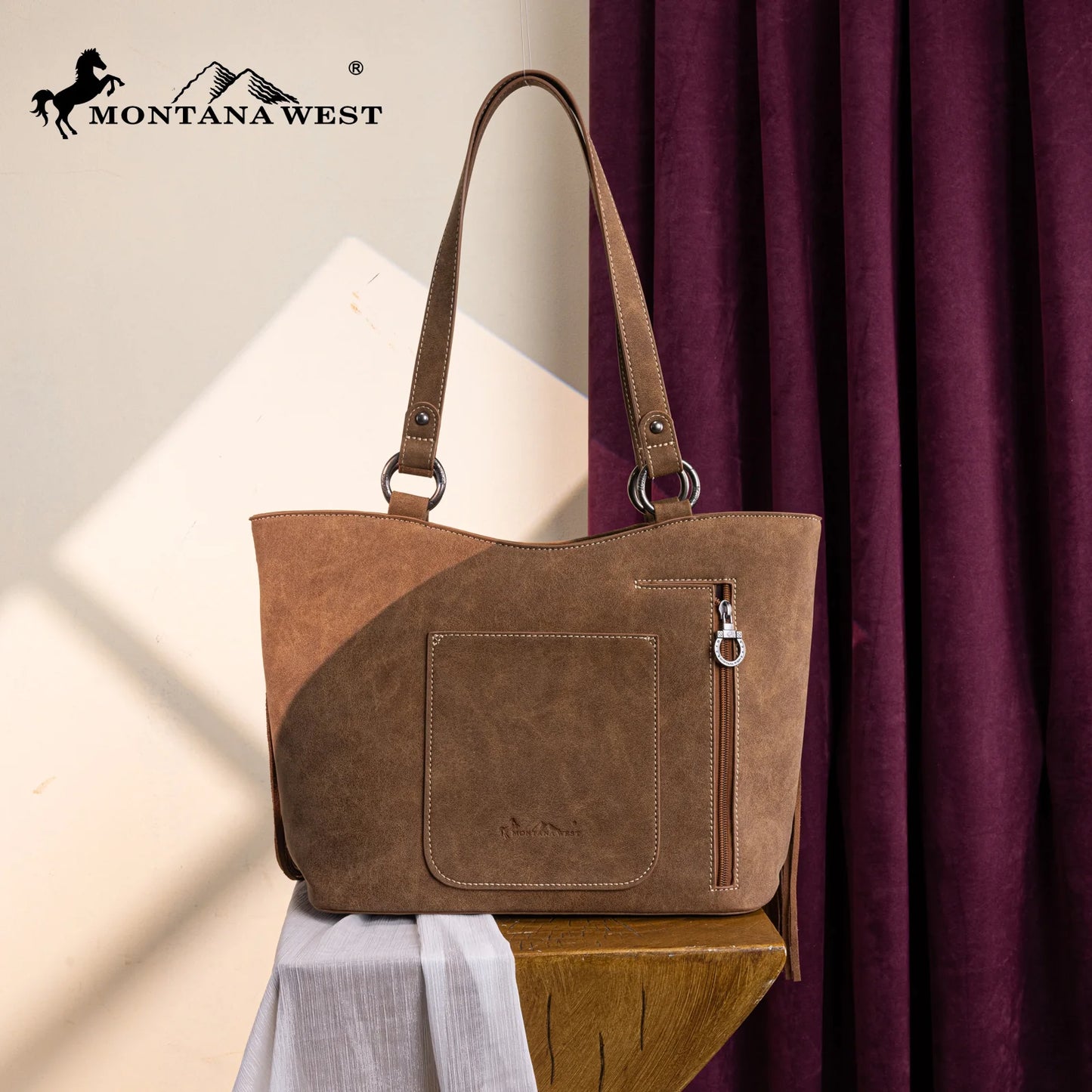 Montana West Fringe Collection Concealed Carry Tote