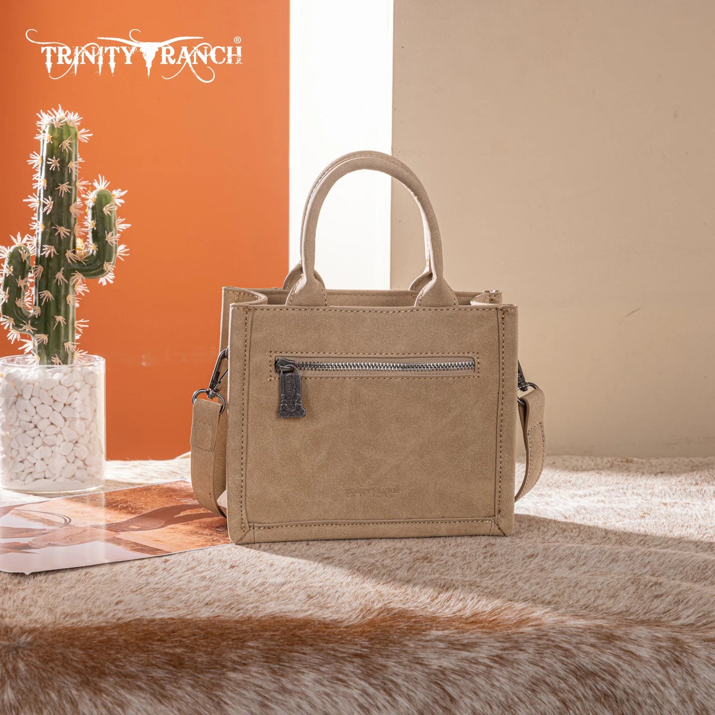 The Trinity Ranch Cowhide Mini Tote