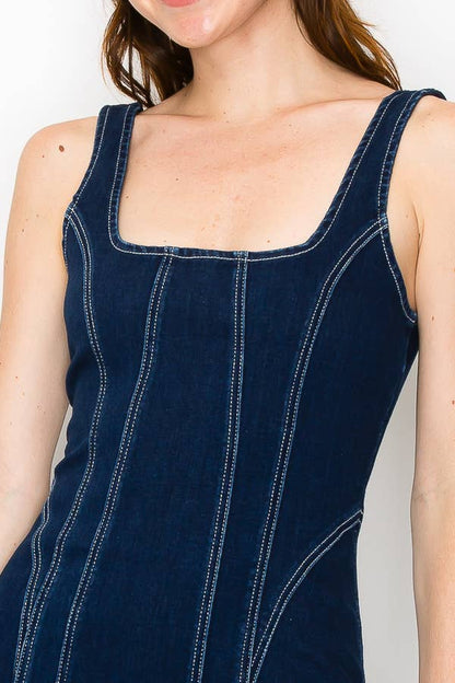 The Midnight Rodeo Denim Mini Dress