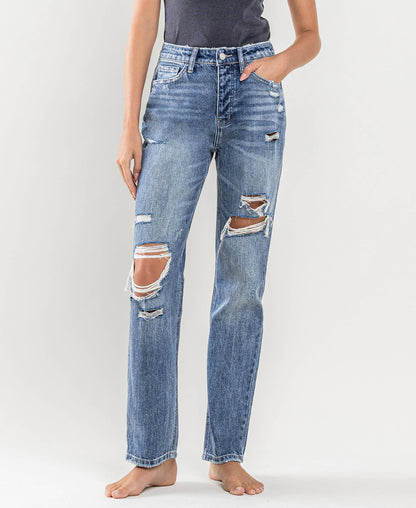 The Lowkey Legend Straight Leg Distressed Jeans