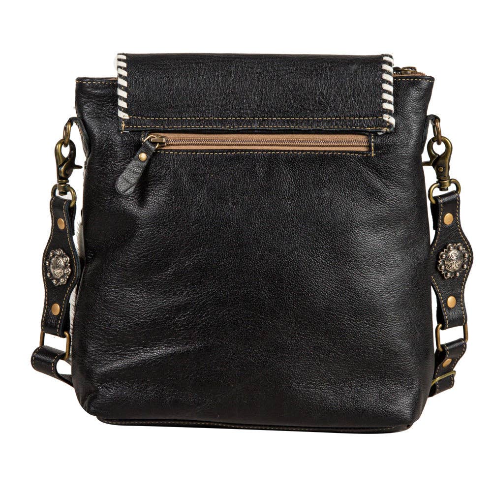 Spirit Of The Herd Hand-Tooled Leather Hair-On Bag