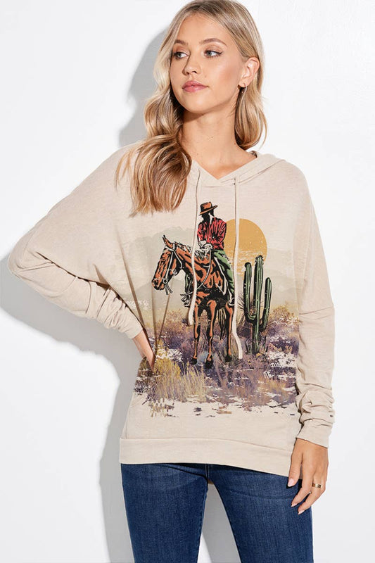Desert Horse Casual Women's Hoodie