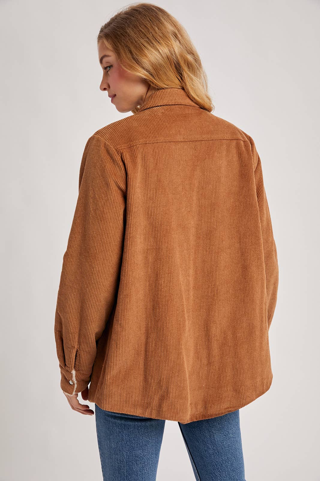 Fireside Corduroy Sherpa Lined Jacket in Camel