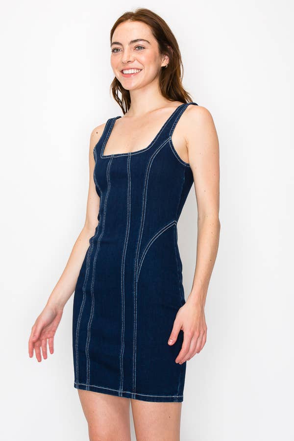 The Midnight Rodeo Denim Mini Dress