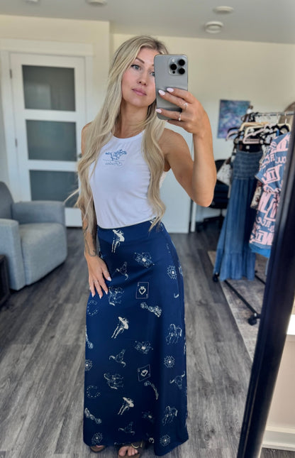 The High Stakes Satin Skirt