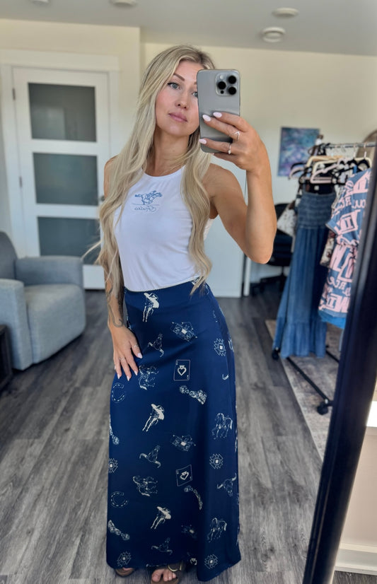 The High Stakes Satin Skirt