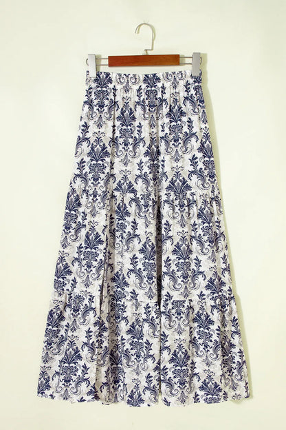 The Bluebell Boho Tiered Maxi Skirt