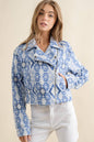 Aztec Crop Moto Jacket