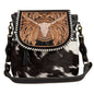 Spirit Of The Herd Hand-Tooled Leather Hair-On Bag