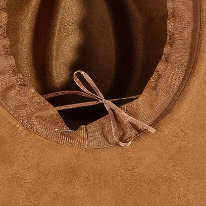Boho Floral Wide Brim Adjustable Hat