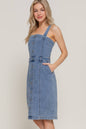 The Cassidy Button-Down Denim Dress