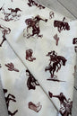 Western Cowboy Rodeo Print Scarf