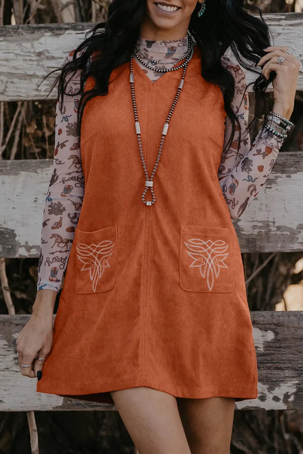 The Harvest Moon Corduroy Dress