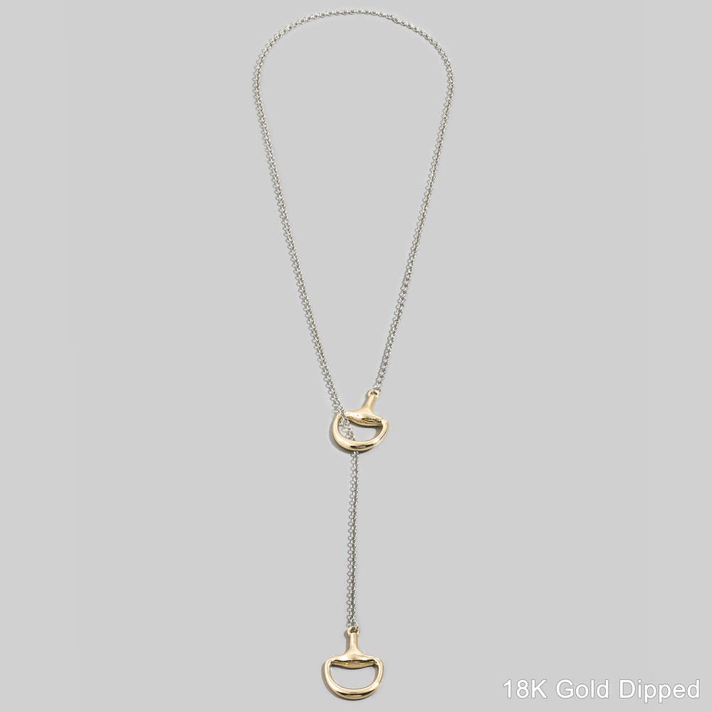 The Bridle Bit Lariat Necklace
