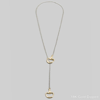 The Bridle Bit Lariat Necklace