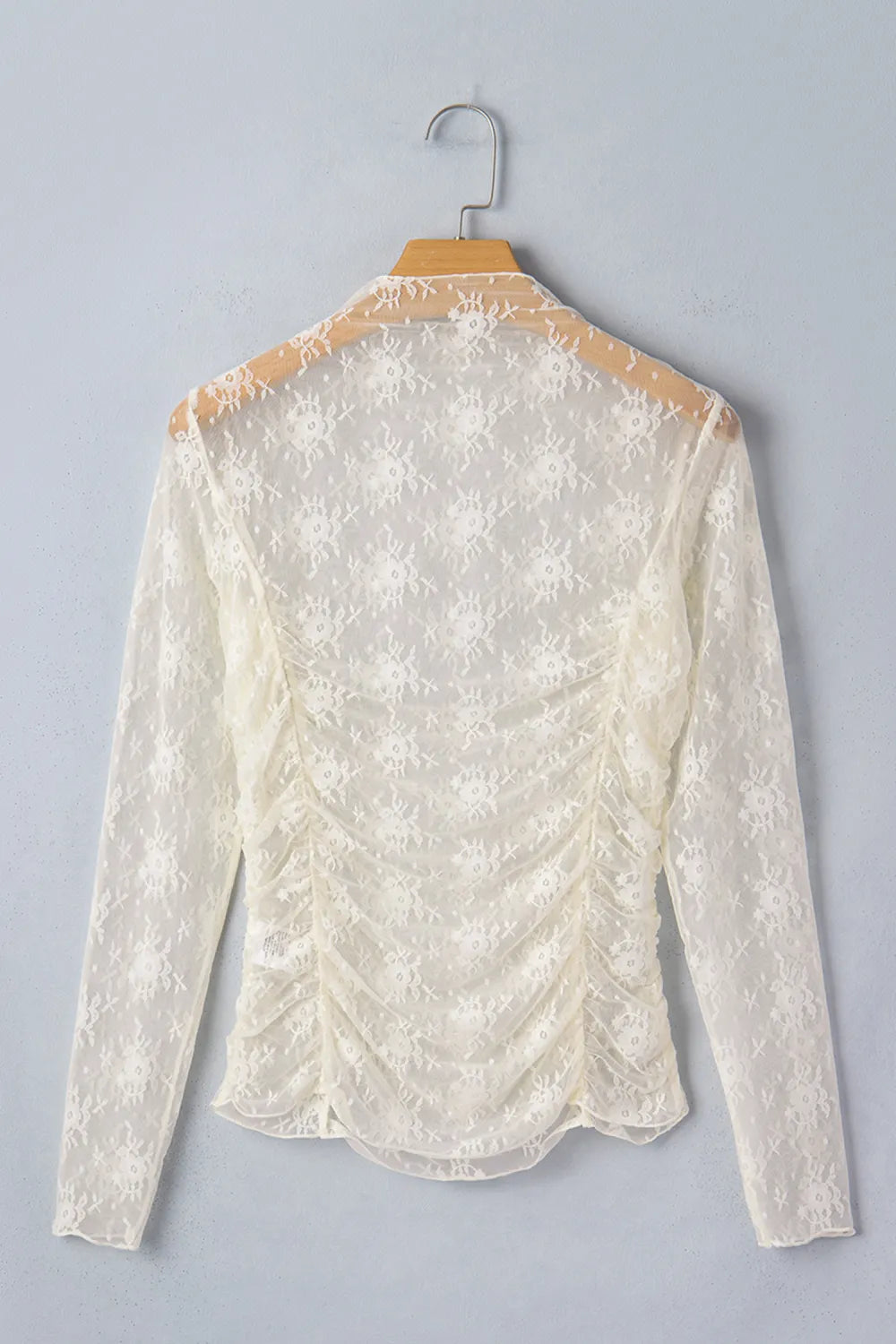 The Ivory Wildflower Mesh Top