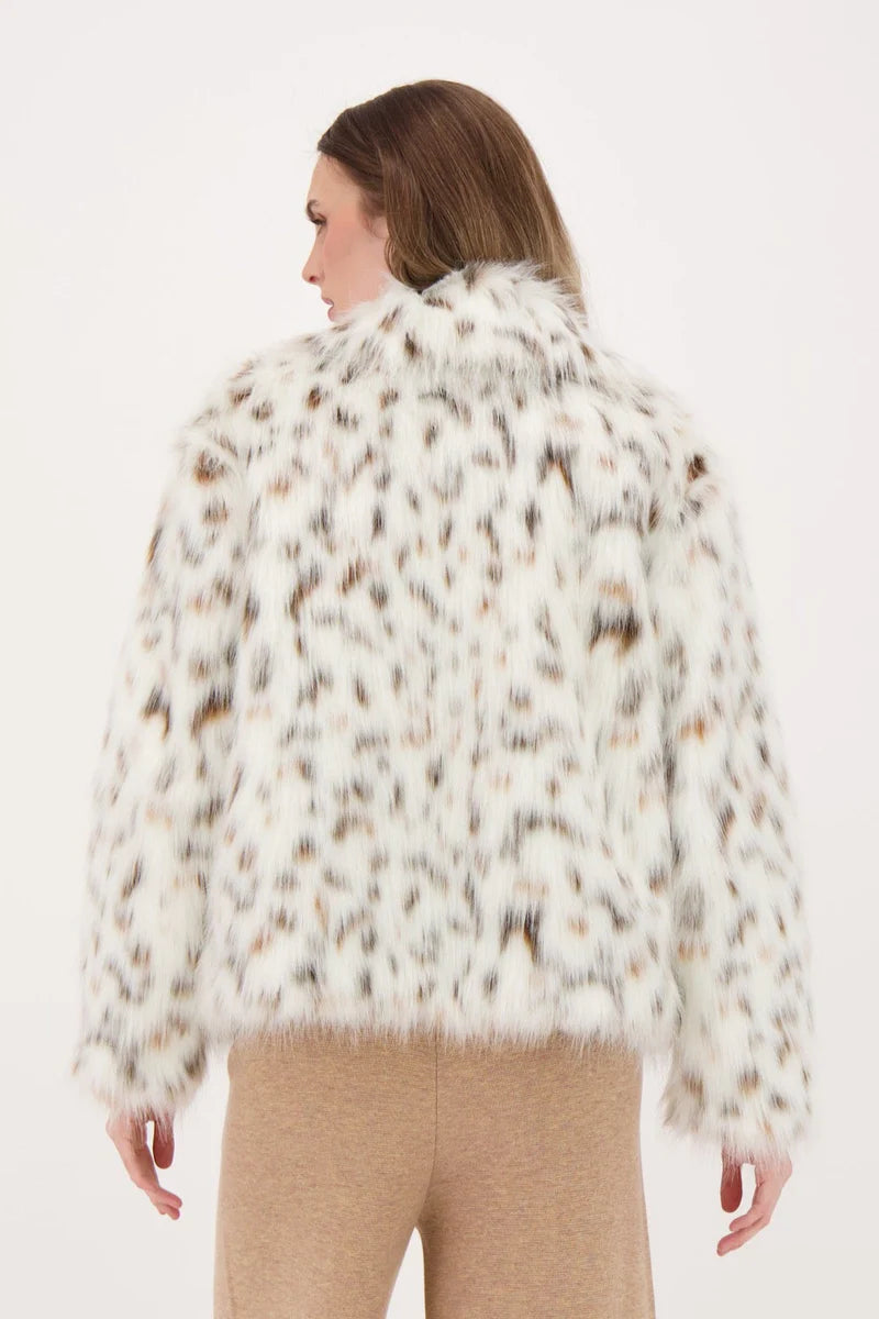 Cheetah Faux Fur Jacket