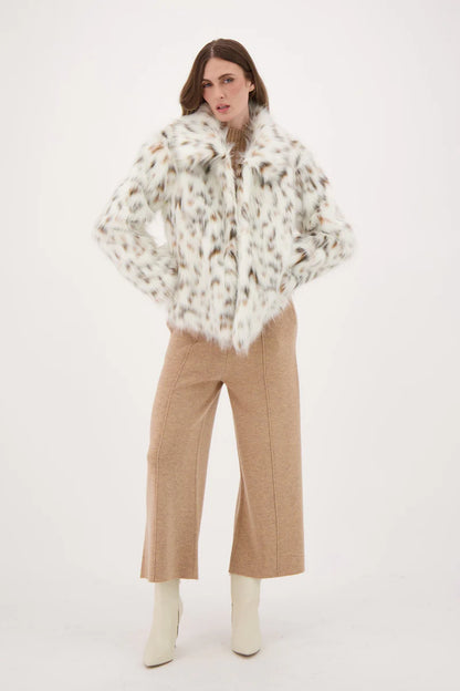 Cheetah Faux Fur Jacket