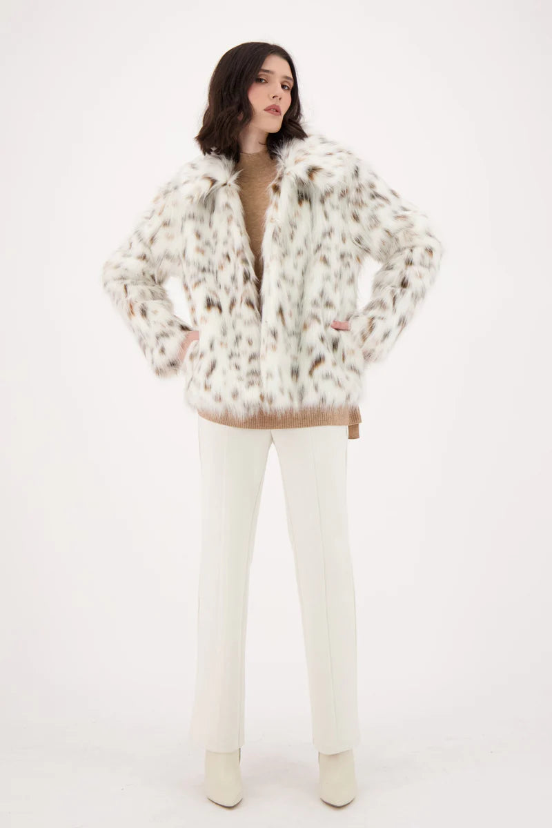 Cheetah Faux Fur Jacket
