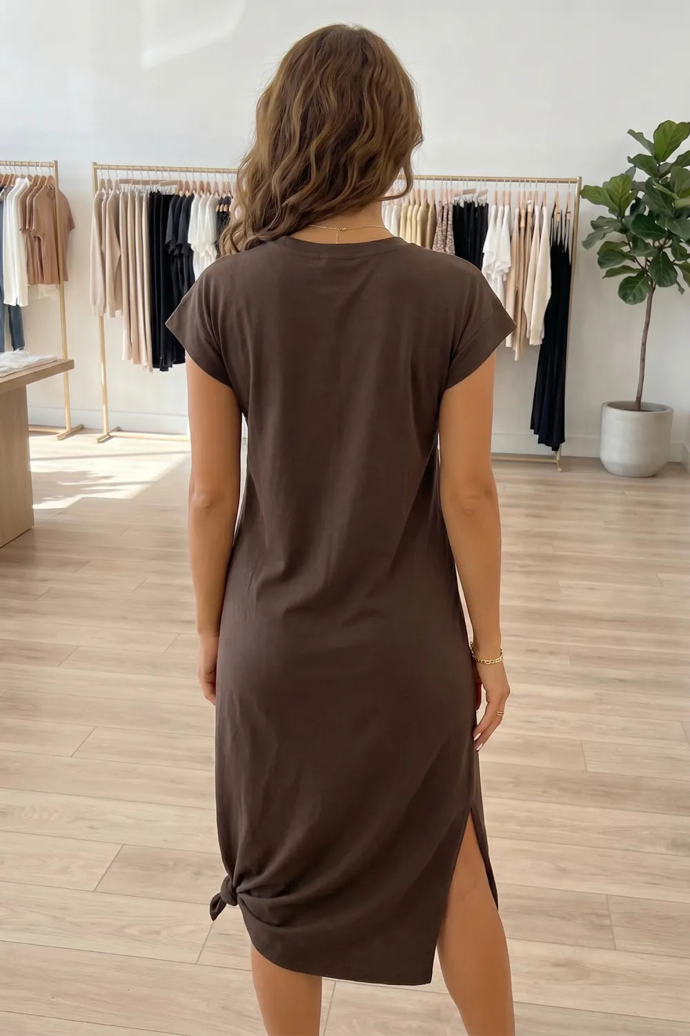 The Rhinestone Ranch Tshirt Midi Dress