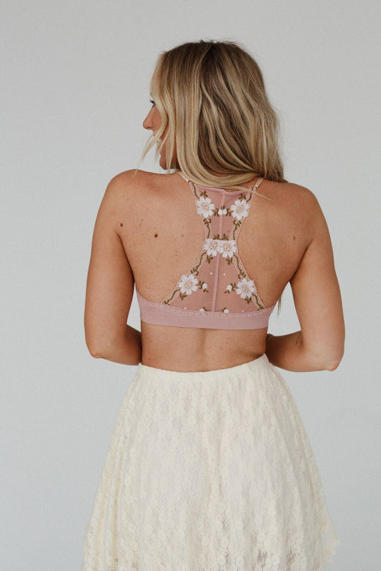 Daisy Breeze Bralette - Pink by Three Birds Nest