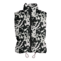 Black and White Cowhide Puffer Vest