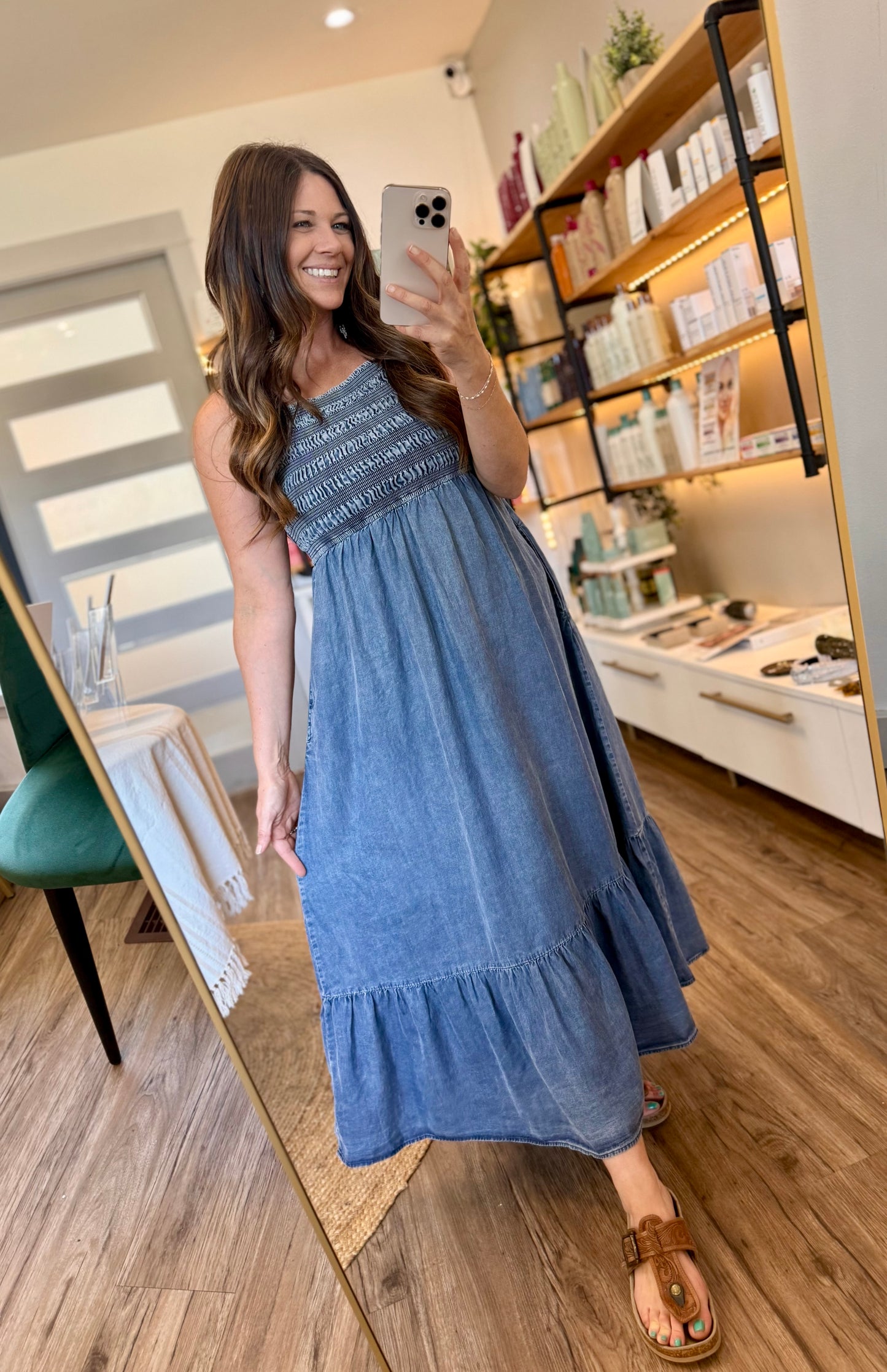 The Bluebird Prairie Midi Dress
