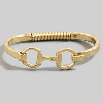 The Golden Snaffle Bit Bangle