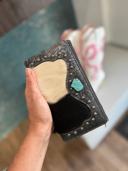 Montana West Cow Hide Wallet