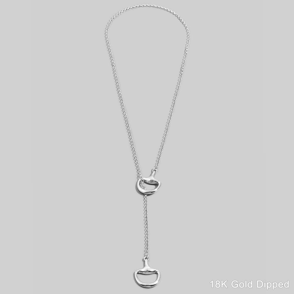 The Bridle Bit Lariat Necklace