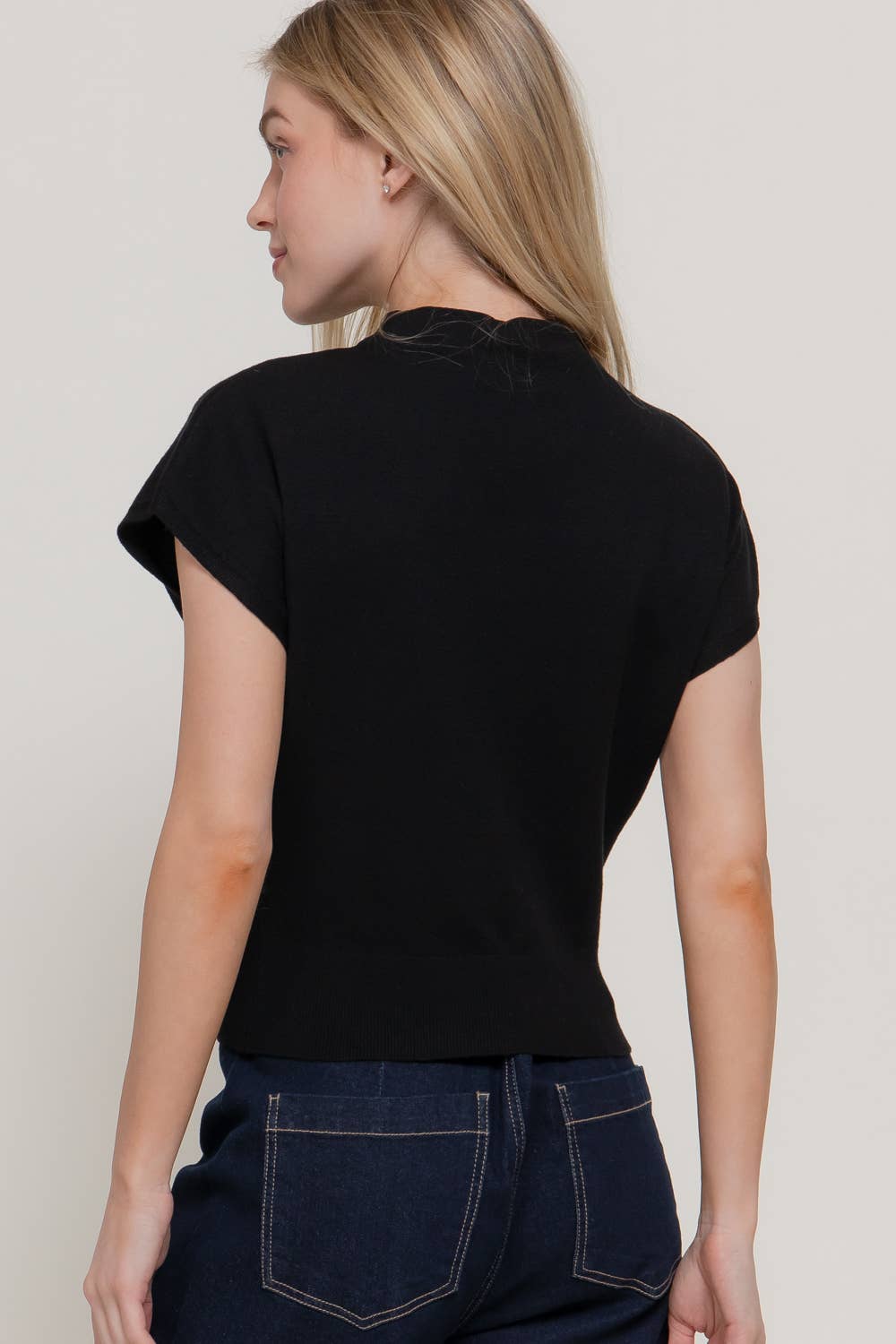 The Harper Mock Neck Sweater Top
