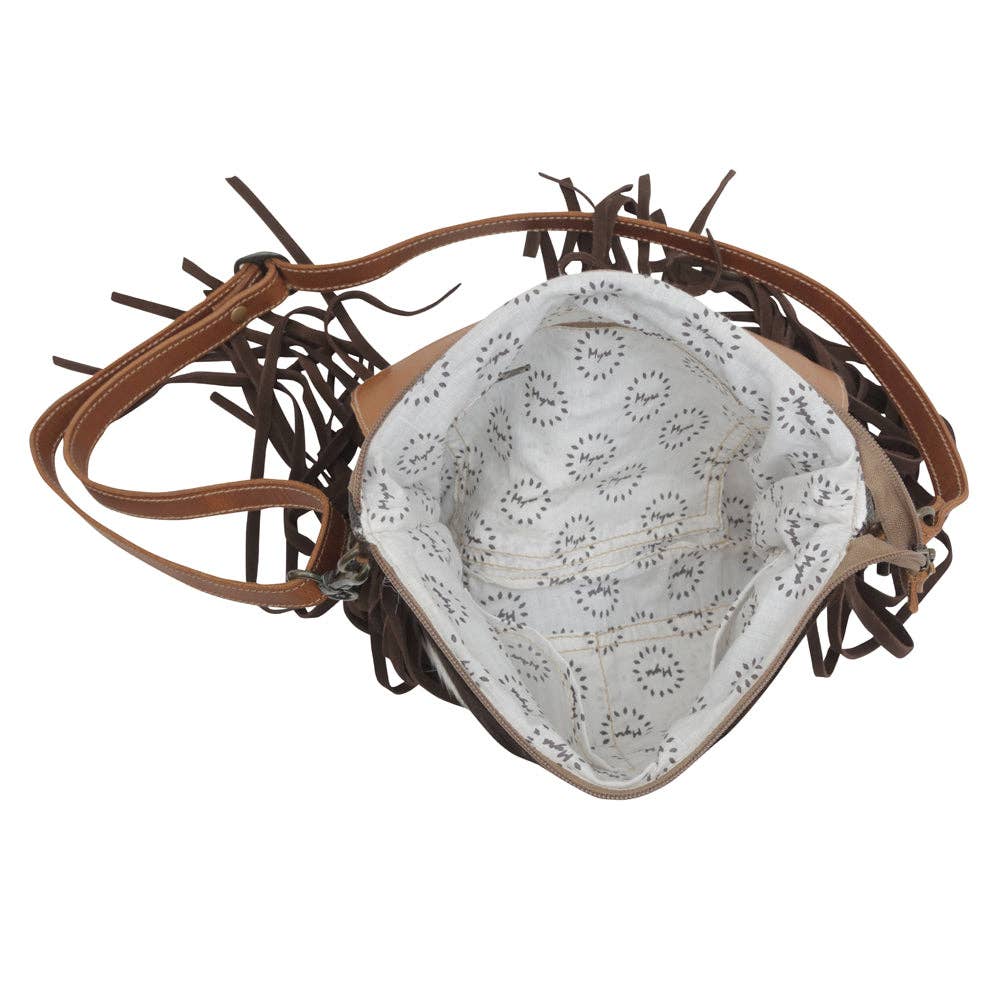 Alina Hand-Tooled Cow Hide Bag