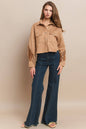 Boho Western Fringed Suede Shacket by Wisteria Lane