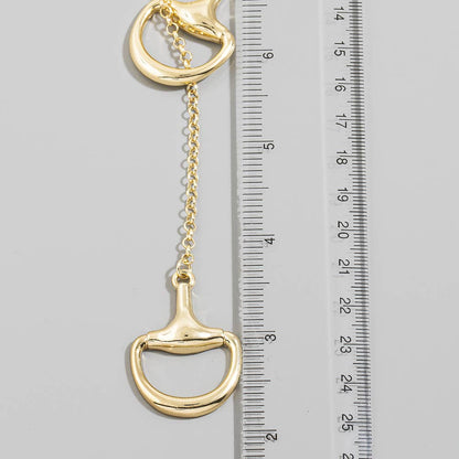 The Bridle Bit Lariat Necklace