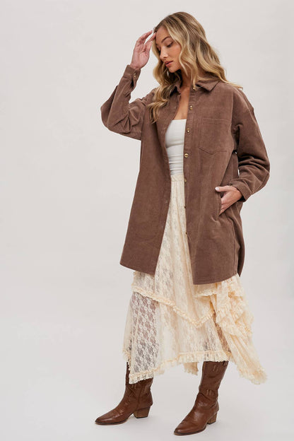 Lace Tiered Midi Skirt