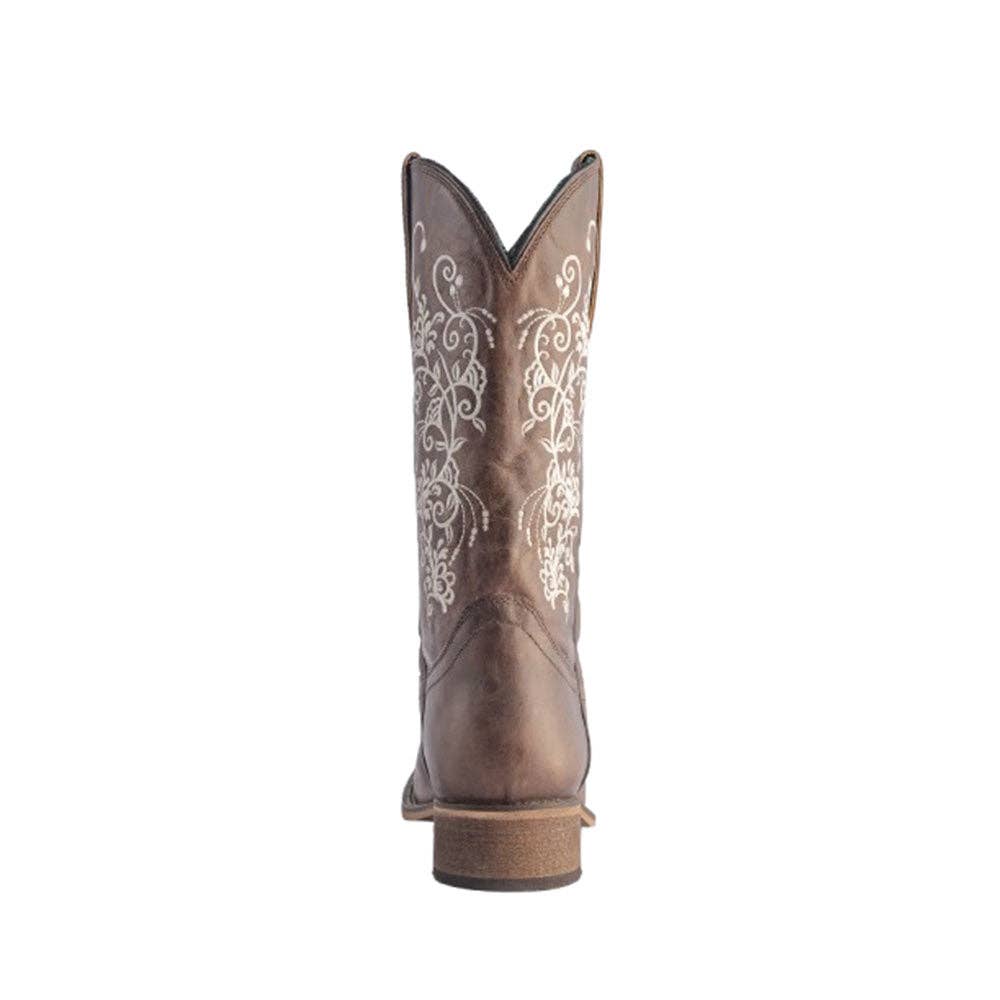 Desert Bloom Leather Cowgirl Boots