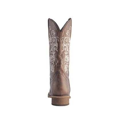 Desert Bloom Leather Cowgirl Boots