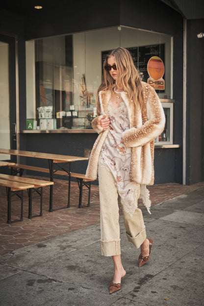 The Fawn & Fabulous Faux Fur Coat 🤎