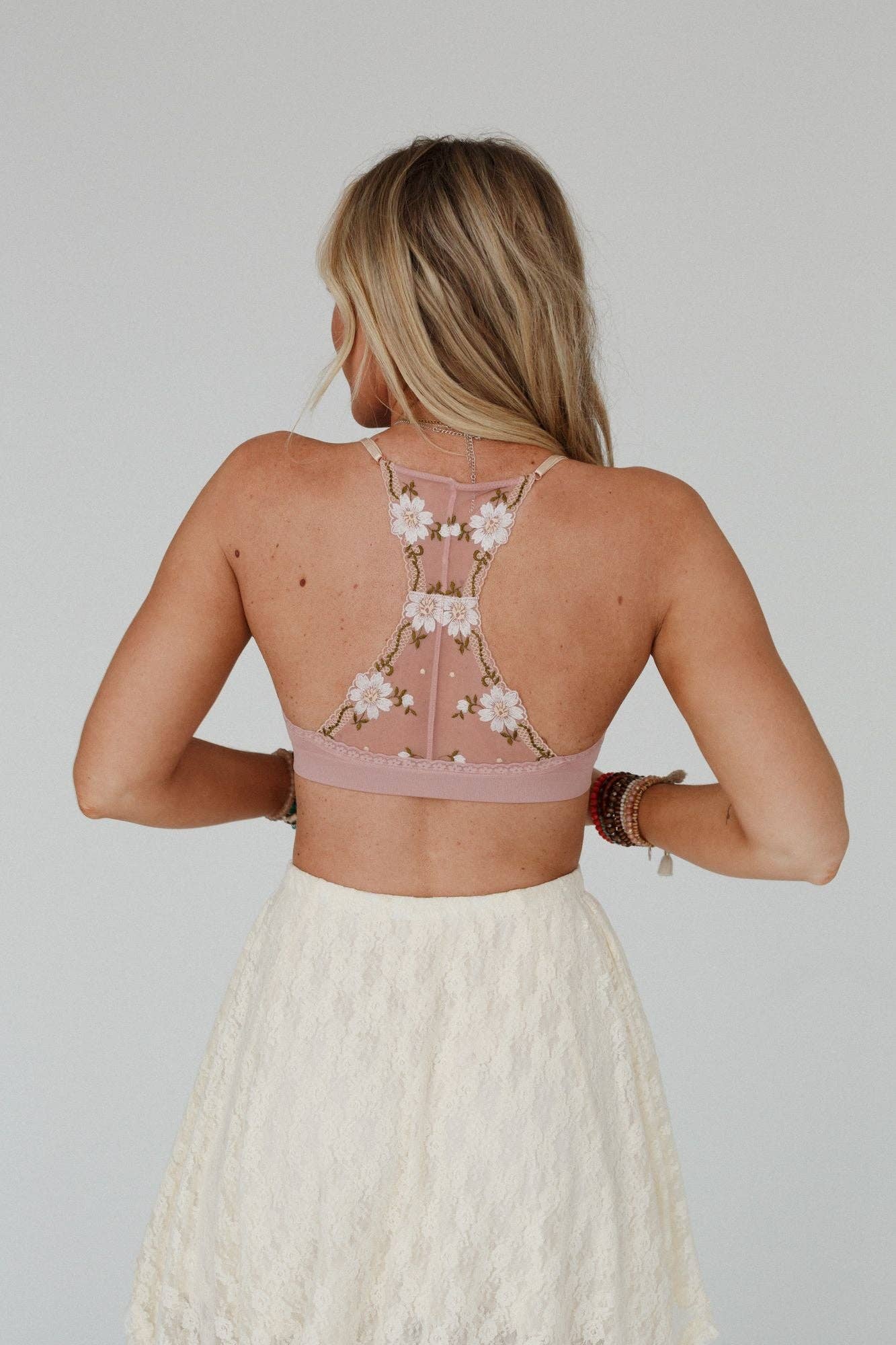 Daisy Breeze Bralette - Pink by Three Birds Nest