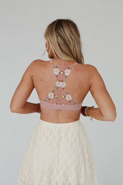 Daisy Breeze Bralette - Pink by Three Birds Nest